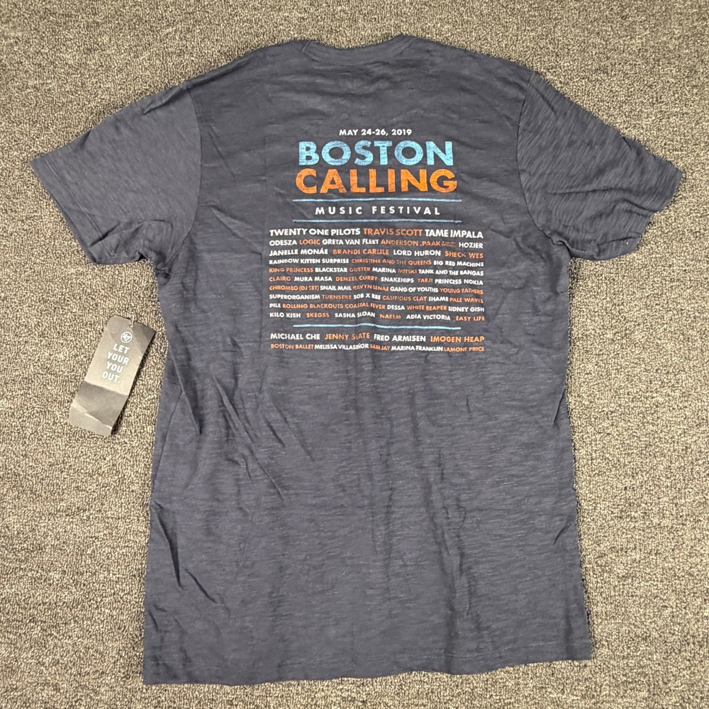 47 Brand Boston Calling 2019 Music Festival T-Shirt Mens Small Navy Blue NWT - Picture 6 of 7